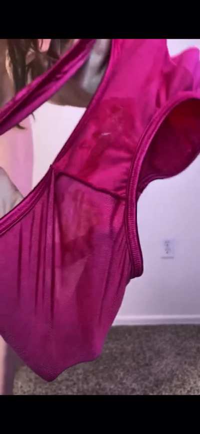 I got so hot and sweaty when I came in these panties