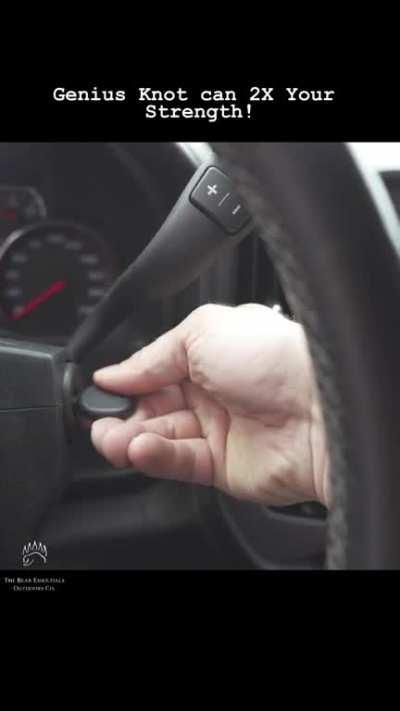 [Request] how does a knot double pulling force? If the only force being fed in is from the person, where does the other force come from? This seems like an illusion