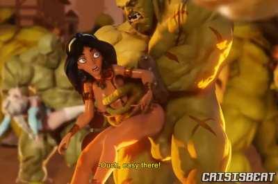 Ariel, Aurora, Elsa, Jasmine, and Mulan meet some Orcs (CRISISBEAT) [Disney]