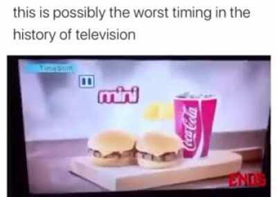 What could go wrong making a double burger add