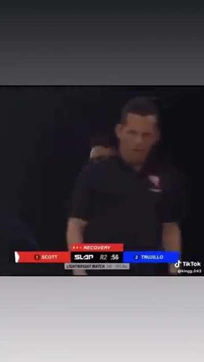 Dude got slapped into the next dimension 