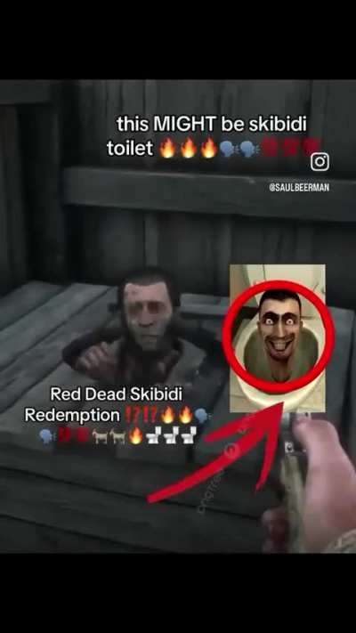 Aw hell nah cockstar games added skibidi toilet in rizz dead skibidi redemption 😂💀