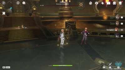 Accidental crotch shot (Sorry Childe)