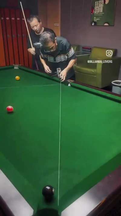 When an engineer plays a pool.