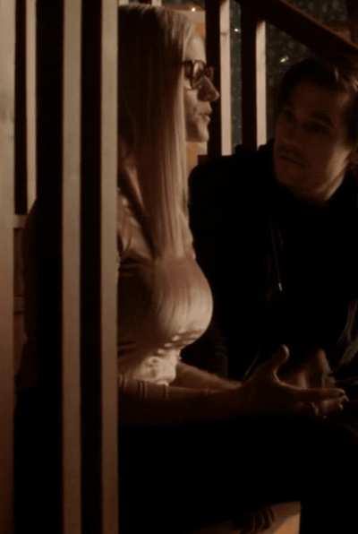 sitting on some stairs