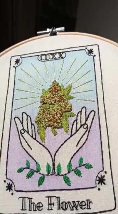 I hand-embroidered a nug