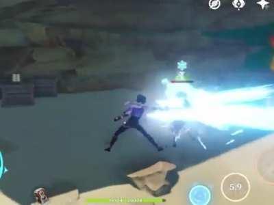 Kaeya mocking Enemies