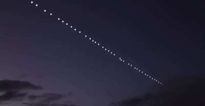 Apareció un tren luminoso en el cielo de Los Berros y los vecinos de la zona se asustaron