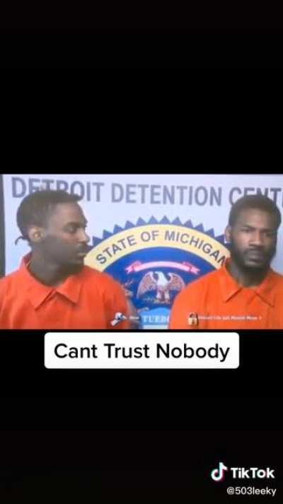 Realizing your boy snitched on you