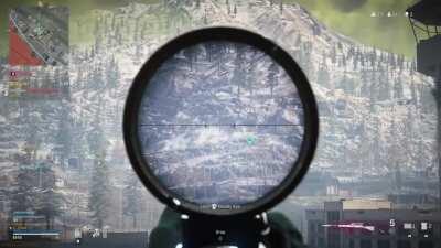 480 meter warzone snipe with the Kar!