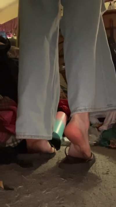 Why are my flip flops so sticky lol