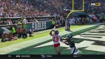 [Highlight] Odell Beckham one-handed TD catch (2017)