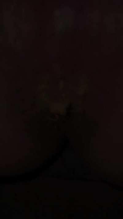 Wifey went poopey for us, love the view as she is pushing it out 🥰