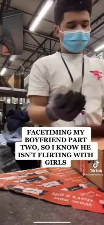 Facetiming through a 12 hour shift at work smh.