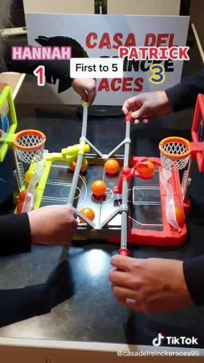 intense game of foosketball