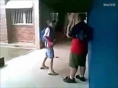 School Bully Gets Body Slammed