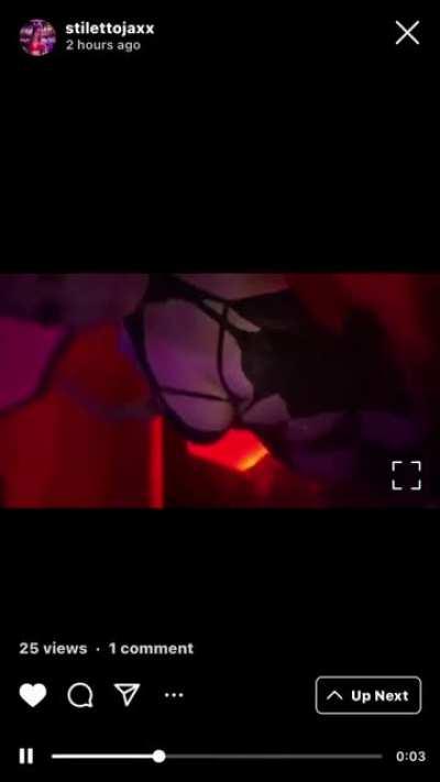 she always wanted to be a stripper 😁