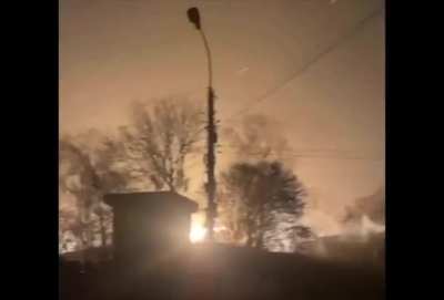 Interception and crash of a Russian cluster cruise missile in the Rivne region, several detonations are audible [28.11.2024]