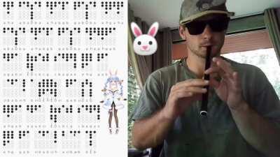 Pekora BGM Dance on Tin Whistle with Tabs! 🤙🐰🎶