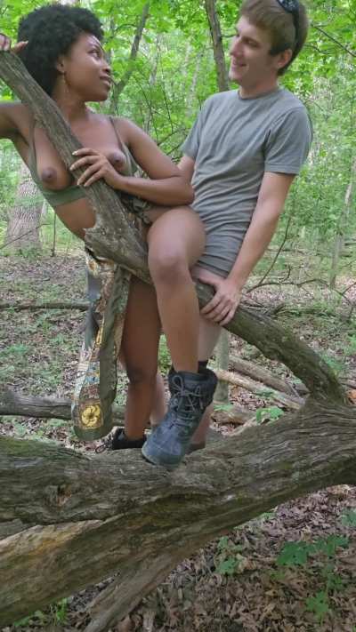 He filled me up on a tree