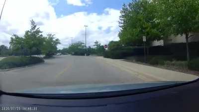 Had I not mashed the horn, she would have turned straight into me.