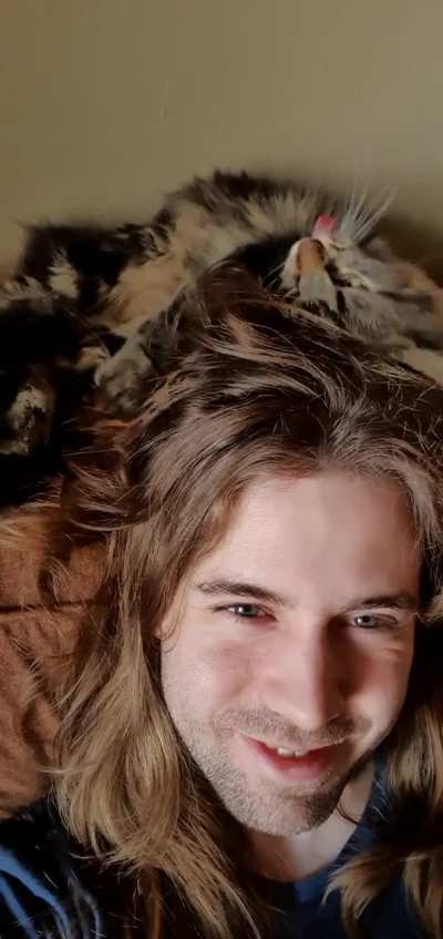 What the hell is my cat trying to do here