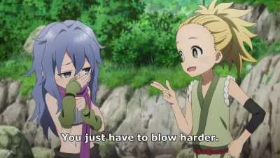 You just have to blow harder