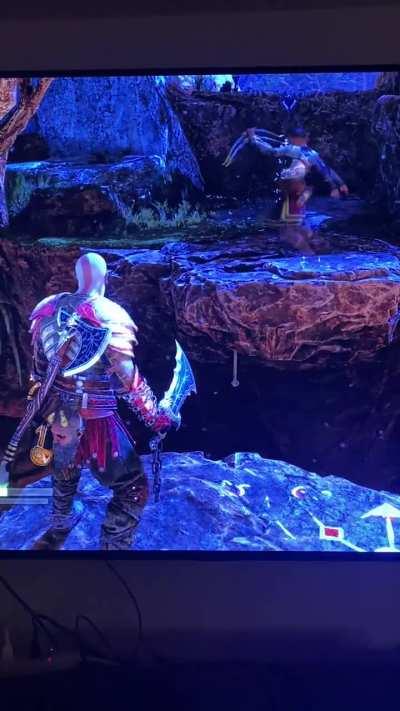 Just a boy excited to be on an adventure with his father