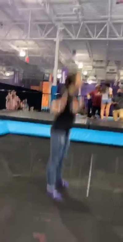 My cousin vs the trampoline