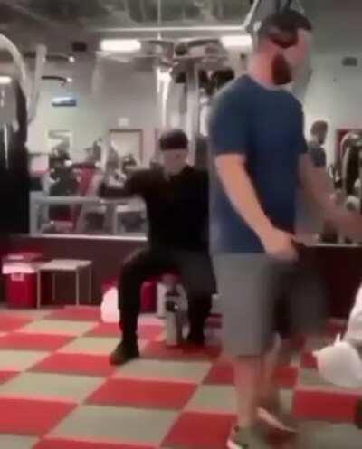 Love the commitment from buddy on the pec deck