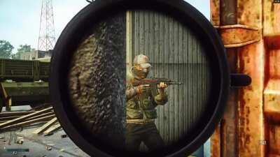 Cant tell if he was a normal scav or player scav, either way, hilarious.