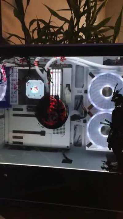 My new all white build with custom LCD display panels, just waiting on my custom white 3070 to arrive!