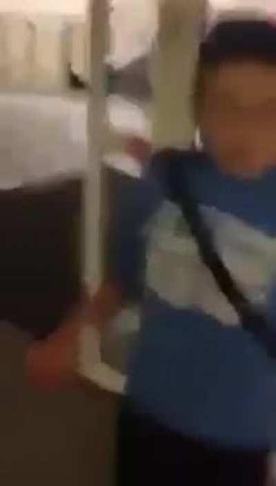 Kid thinks he's a menace