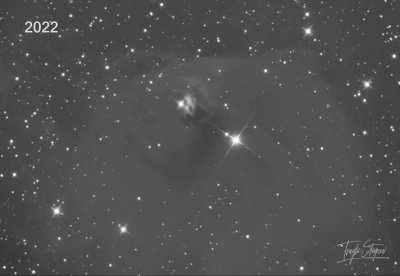 NGC 1555 - Two years animation