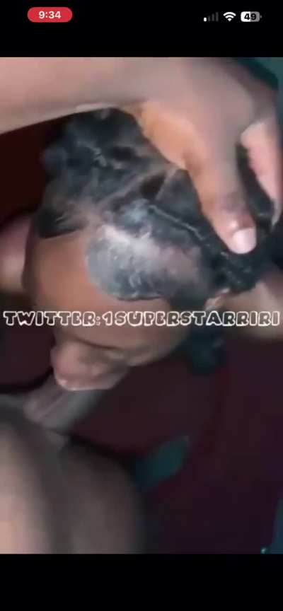 Skinny thot throat training 