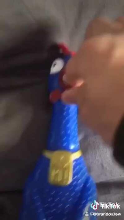 Rubber chicken go burrr