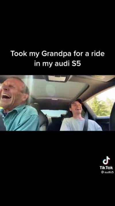 Joy ride with grandpa