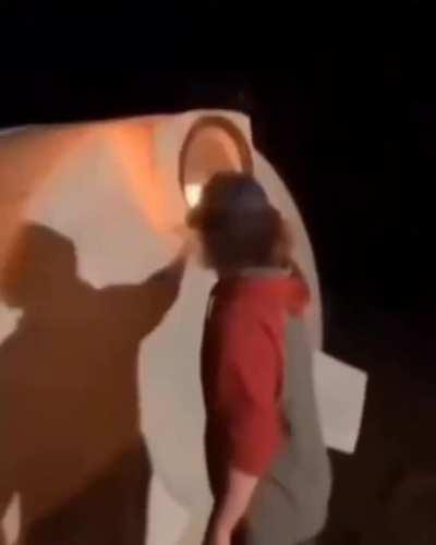 Playing with fire and flammable liquid never goes well