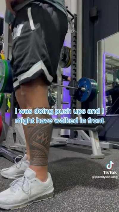 The opposite to the entitled people at the gym