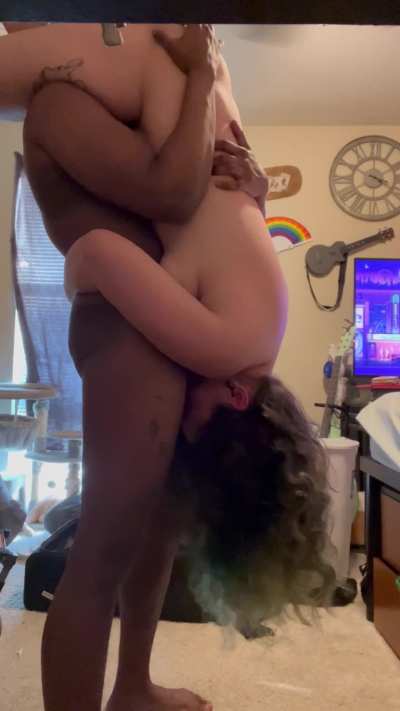 You think you could eat me while I’m upside down?