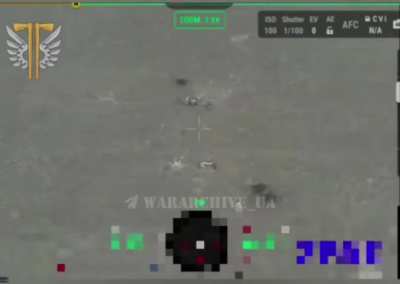 NSFW: Ukrainian drone operators (77th Airmobile Brigade) repelled russian assault group. Lozova, Kharkiv region. March 2025 [Graphic content]