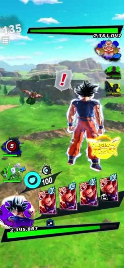 As I suspected gokus dodge matches the attack speed of the opponent, which is pretty cool