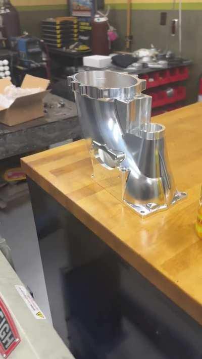 Made in my home shop from a 70lb block of 6061.