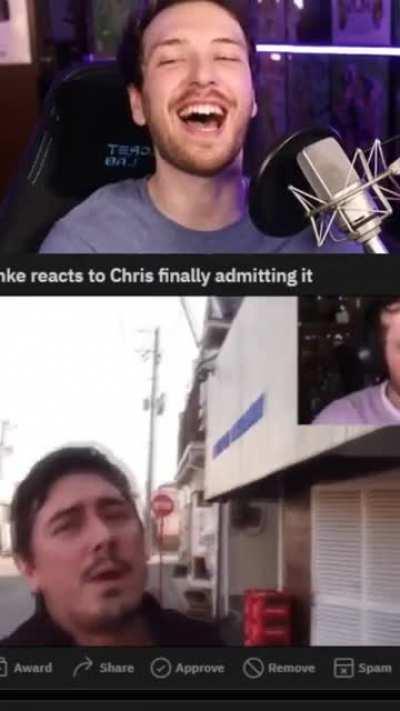 Connor reacts to cris broads confession