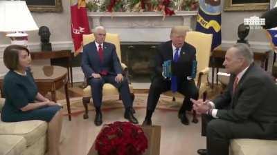 Trump playing the accordion