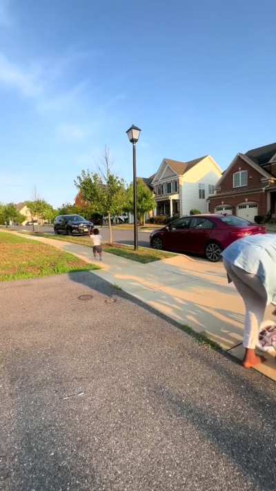 Little man is off to start a new life