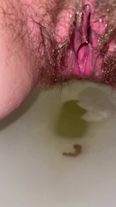 This was right after she showed her tits off before peeing vid. All from yesterday but she still has to go some more about hour later.