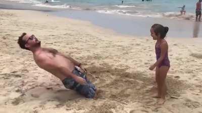 Just a dad enjoying the moment with his daughter