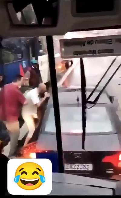 WCGW blocking a bus full of people going to work.