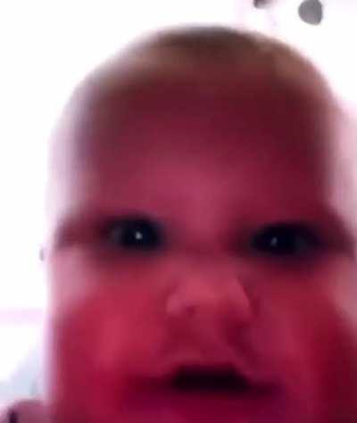 wtf the baby👶🏼 doin listenin to jumpouttheshouse😈